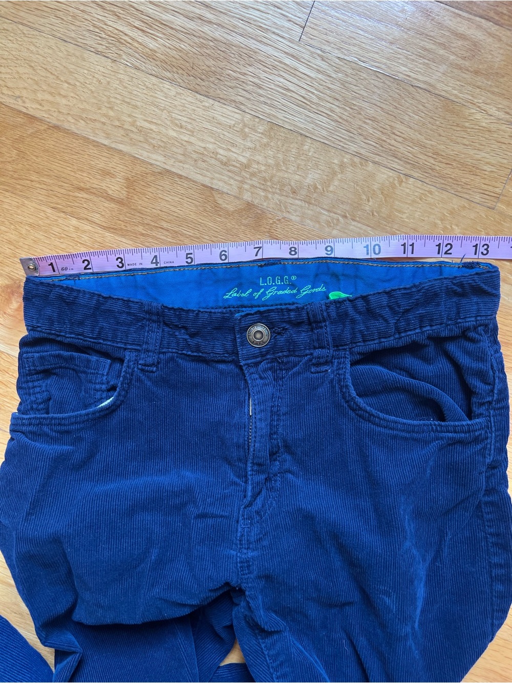 GAP Blue Striped Sweater Kids M and Blue Corduroy size 9-10 L.O.G.G. Pants - Picture 6 of 10